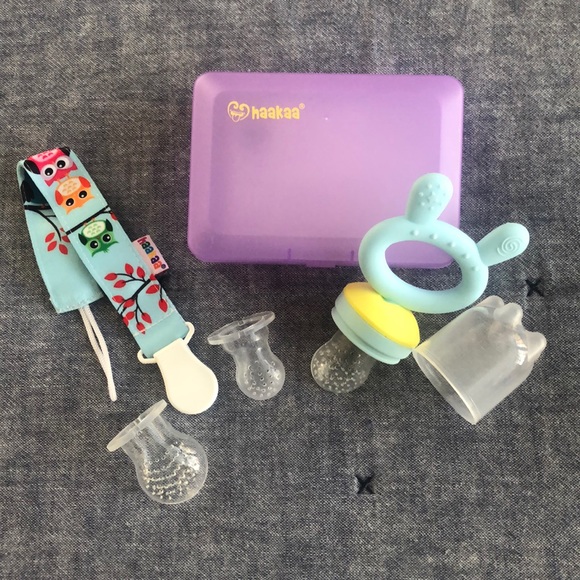Haakaa Other - Haakaa Silicone Fresh Food Feeder/Teether Set